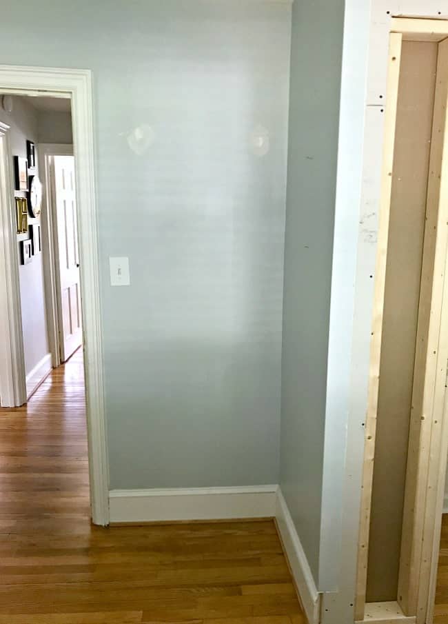 Taking an unusable corner and turning it into a small bedroom closet.