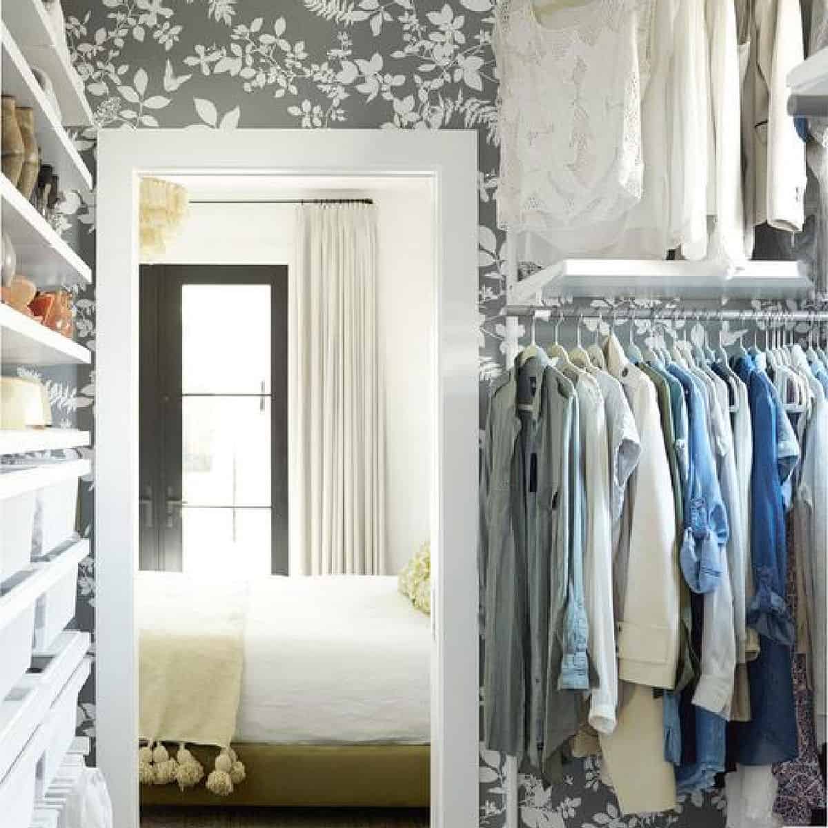 Wallpaper in a Closet  Inspiration and Ideas  Chatfield Court