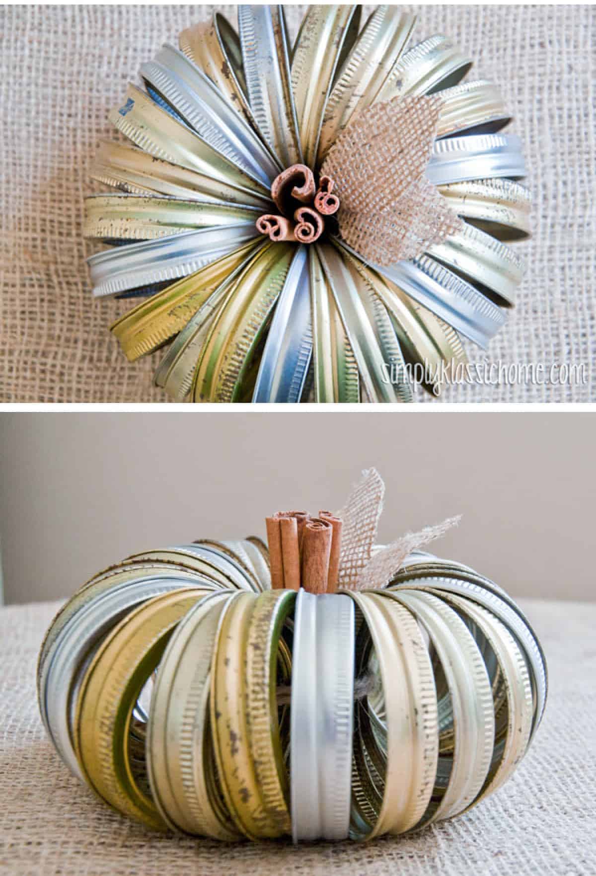 canning jar lid pumpkin