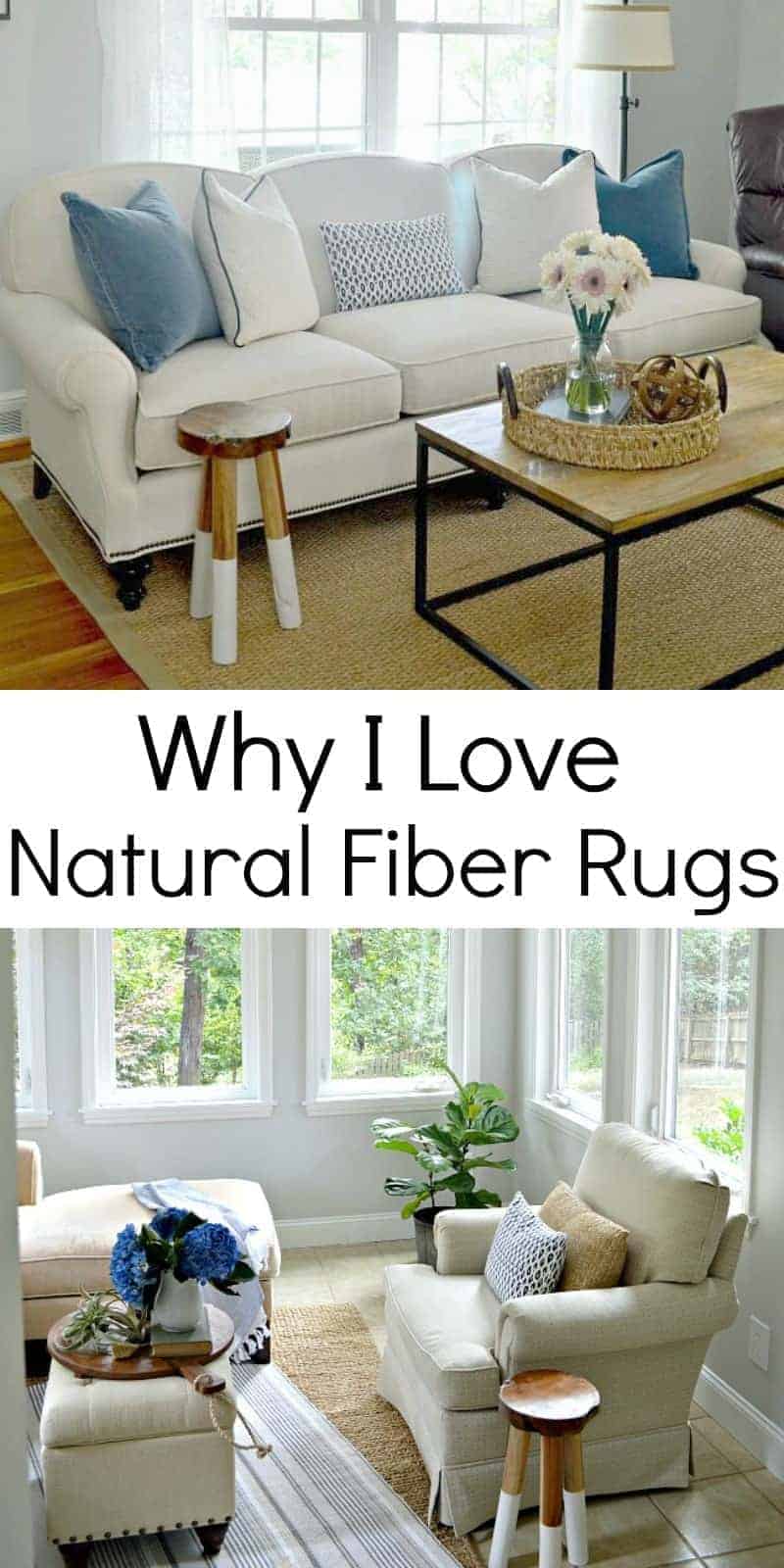 The reasons why I love natural fiber rugs and tips on buying one for your living room or bedroom.