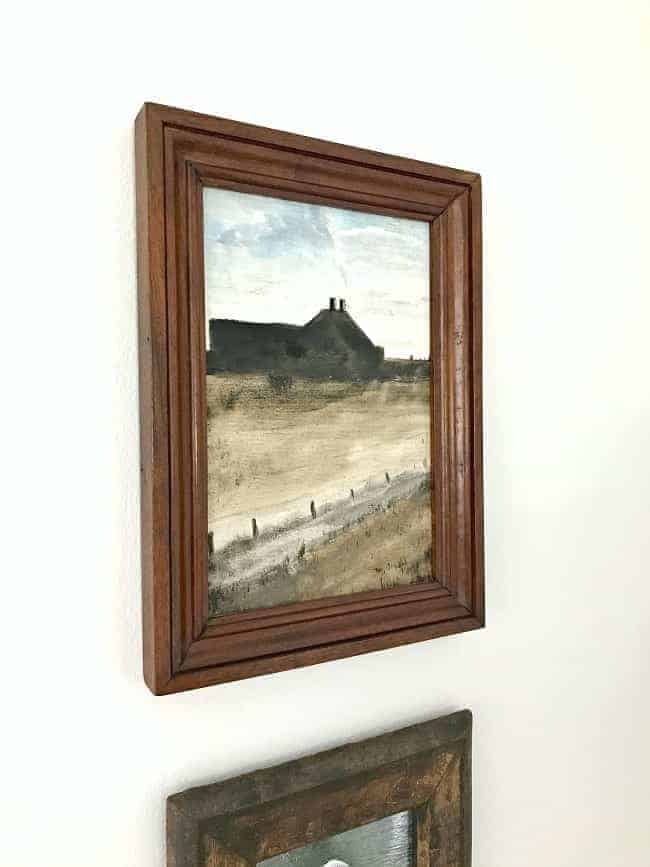 How to use thrift store art in your home. A fun way to repurpose old art from thrift stores and flea markets.