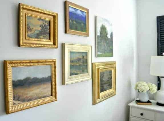 Thrift Store Art Gallery Wall