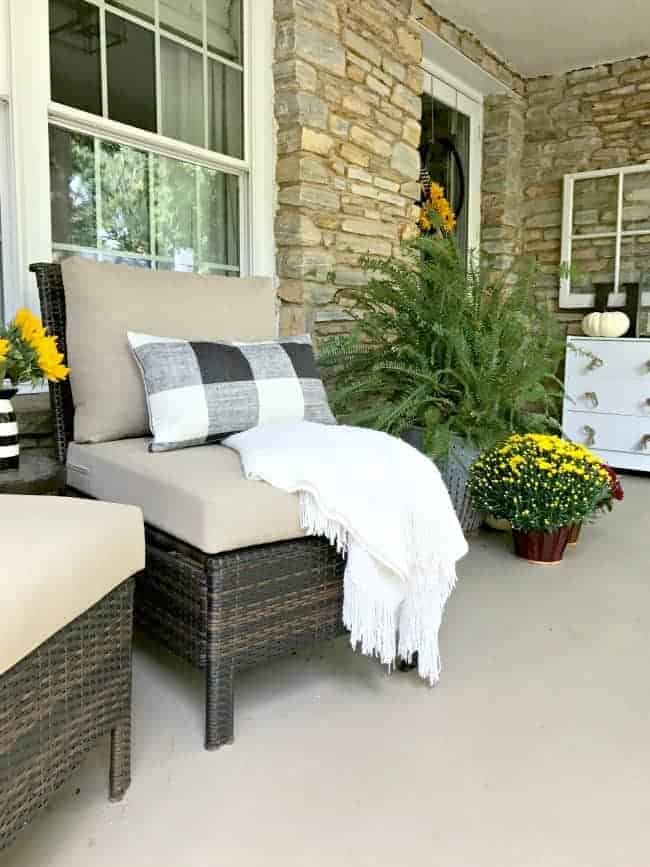 front porch seating area