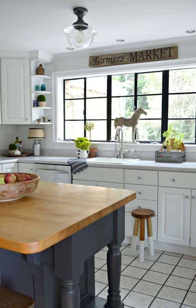 large kitchen window over sink