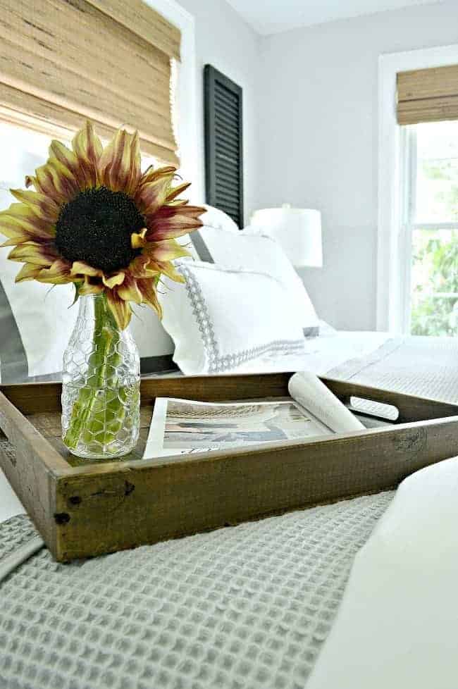 5 tips and ideas to help you create a cozy bedroom for fall using beautiful linens. 