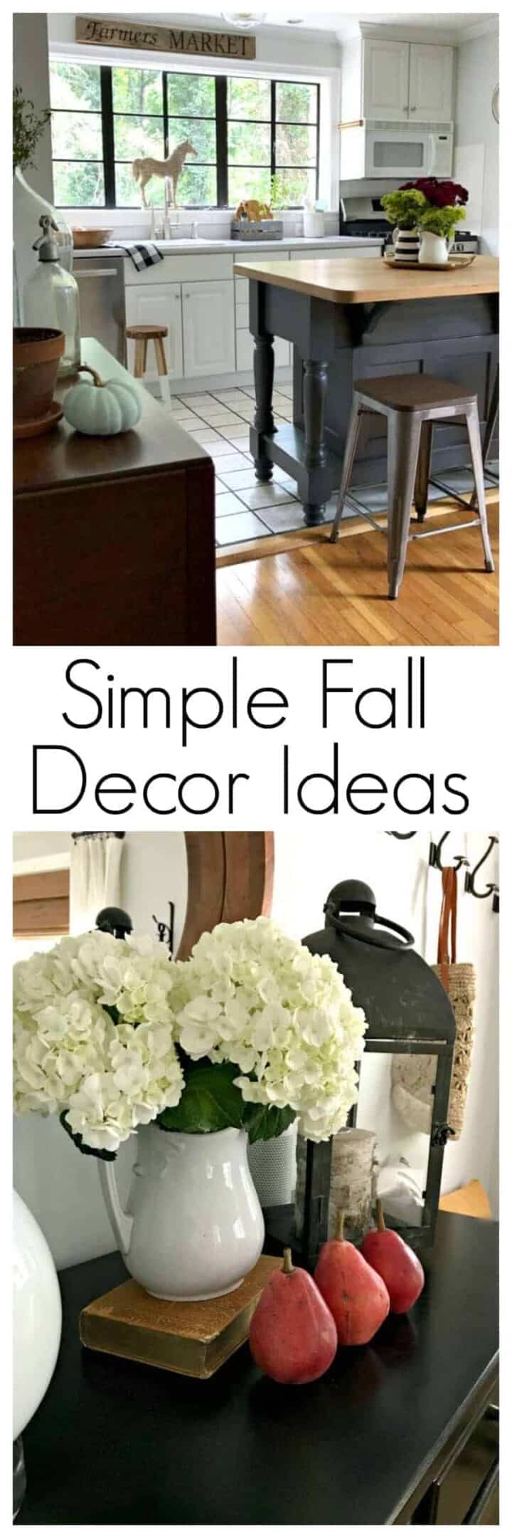 fall decor in small home