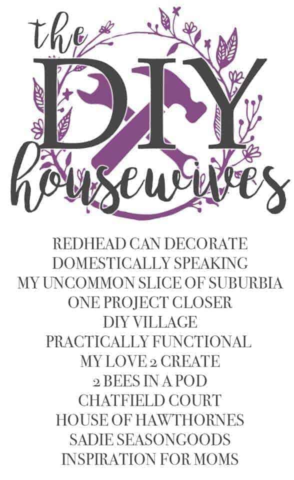 DIY Housewives graphic with names of blogs