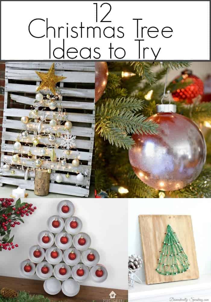 12 creative Christmas tree ideas to try from pallet trees to fun and easy ornaments.