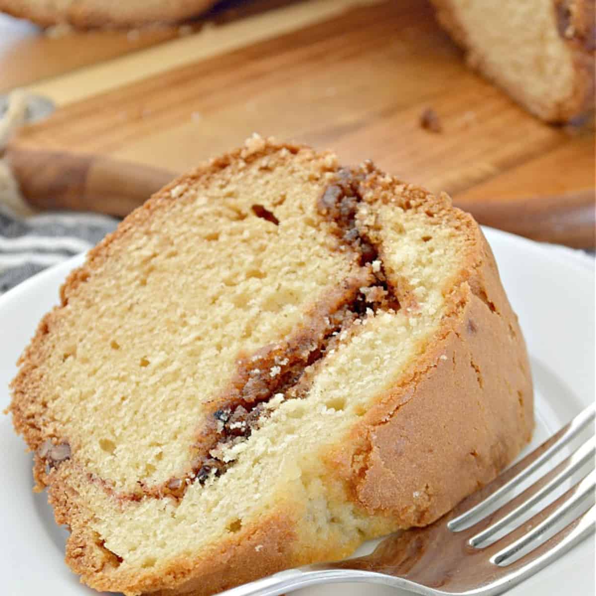 A piece of cake on a plate