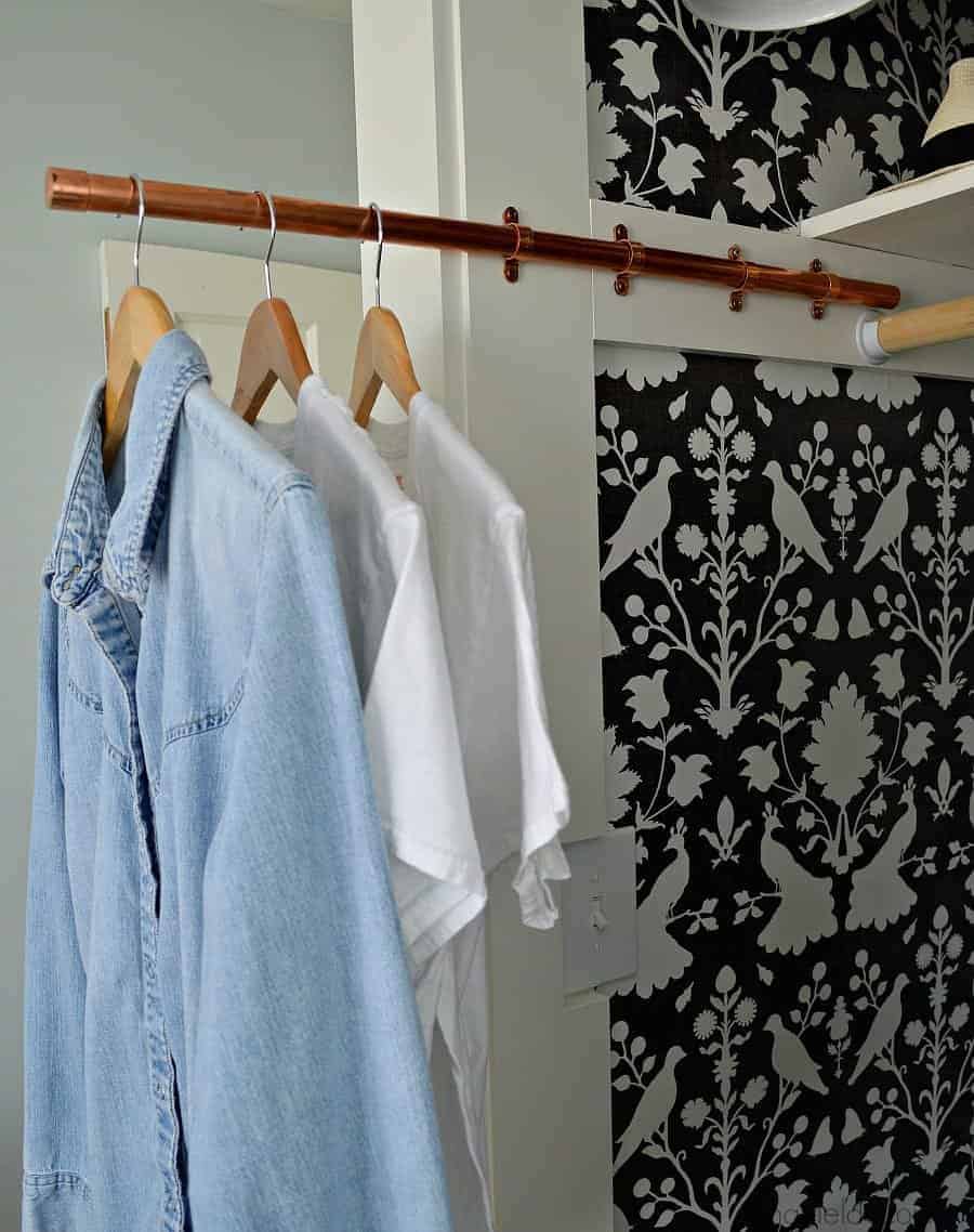 Make a DIY Sliding Clothes Rod for a Bedroom Closet Chatfield Court