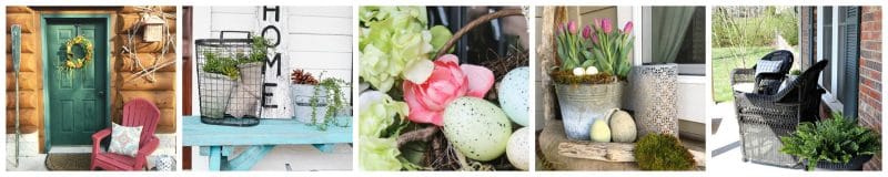 eggs in a basket with flowers