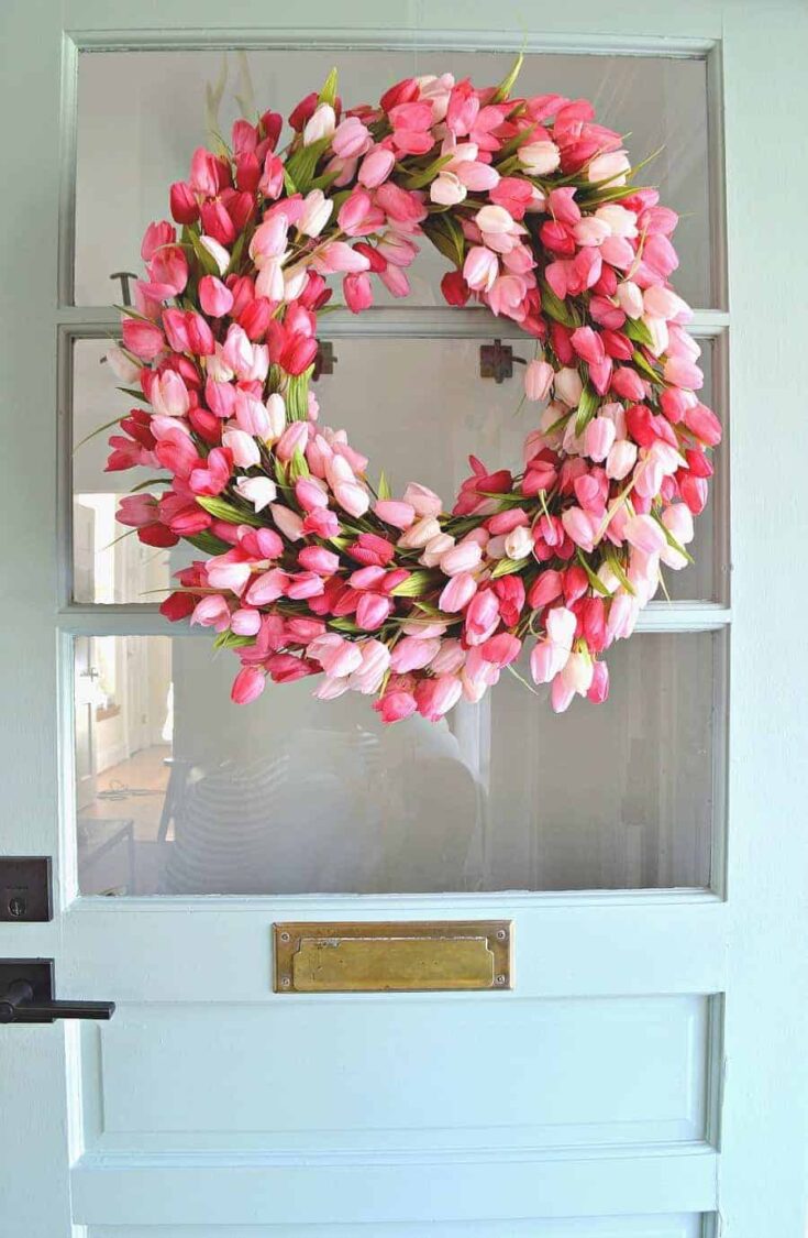 How to Make a Spring Farmhouse Wreath to Brighten Your Front Door
