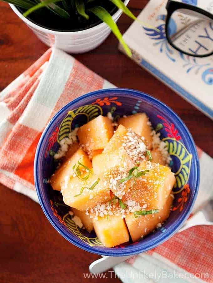 a cantaloupe feta cheese salad that is a part of the 15 best cold summer salads