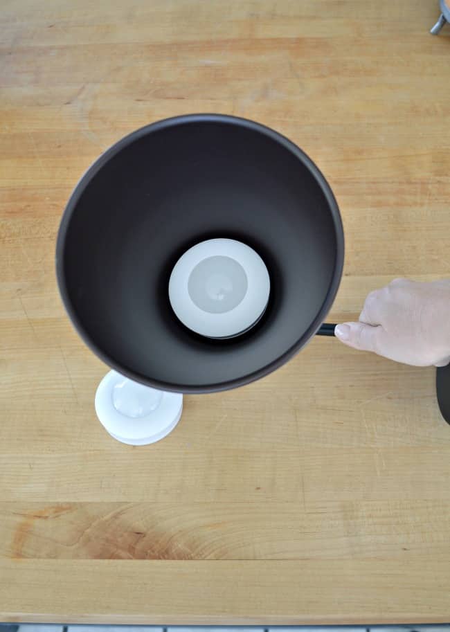 How to Make a DIY Wireless Wall Sconce Fixture Image led puck light in wall sconce