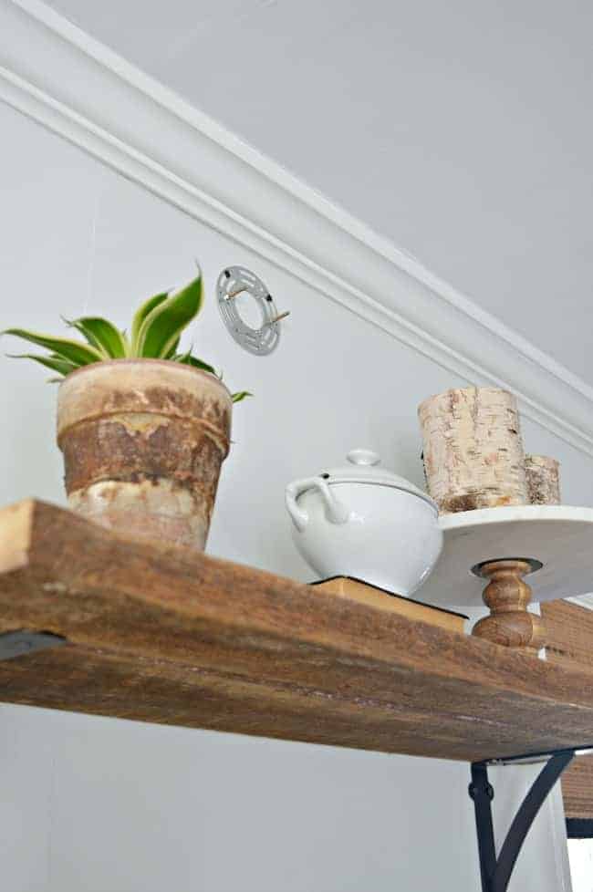 How to Make a DIY Wireless Wall Sconce Bracket Image mounting bracket for wall sconce attached to wall
