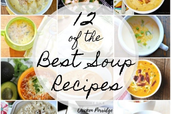 collage of soups