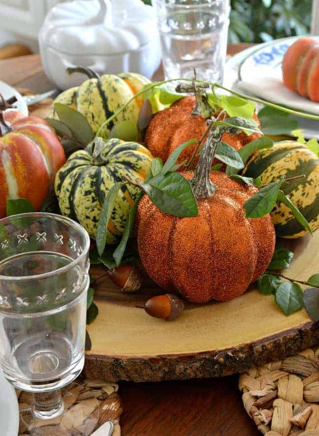 simple fall centerpiece 