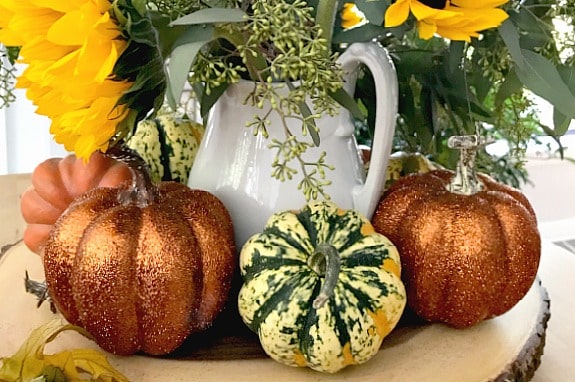 Easy DIY Glitter Pumpkins