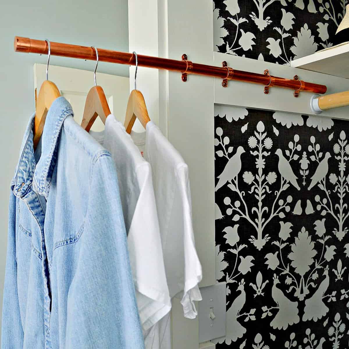 DIY Clothes Rod for a Closet