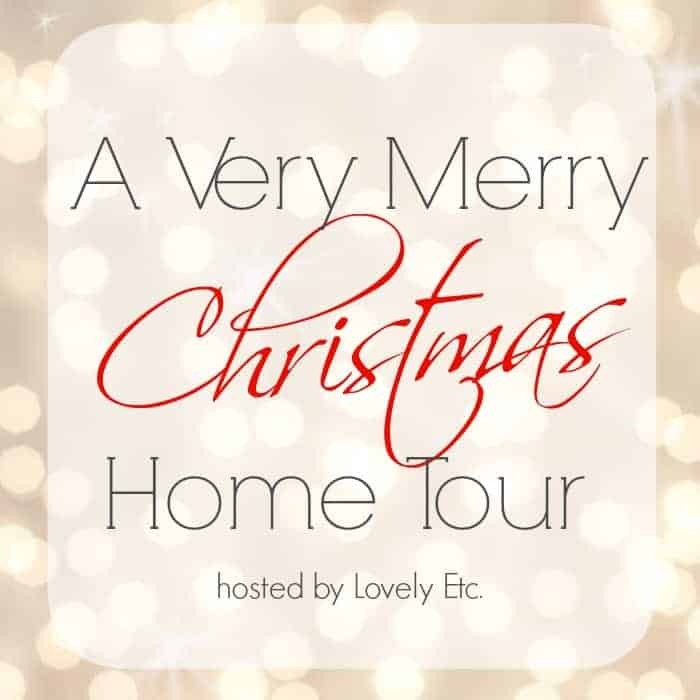 a very merry Christmas home tour graphic