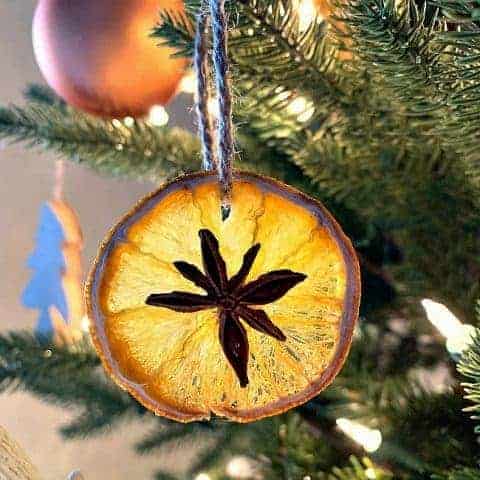 Easy DIY Dried Orange Slice Ornaments with Star Anise
