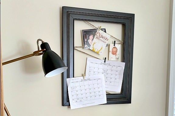 DIY Memo Board from a Curbside Find