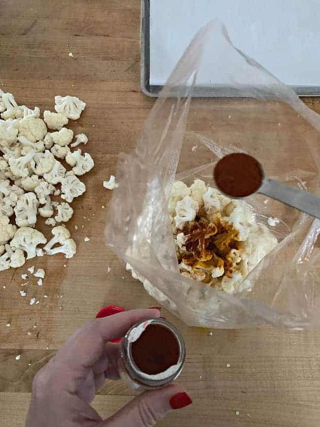 preparing cauliflower