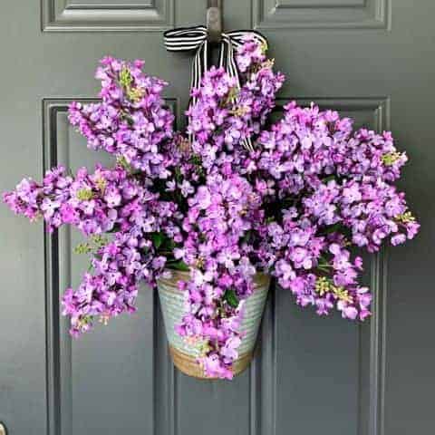 Easy DIY Spring Wreath with Lilacs