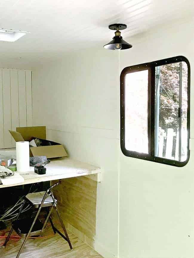 painting cargo trailer walls white