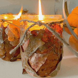 Fall Leaf Candle Holders
