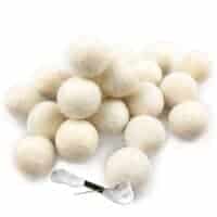 Wool Felt Balls Handmade White Wool Ball 50pcs 20mm (0.79 inch) Wool Pom Poms Beads Ideal for Manual Craft DIY Making