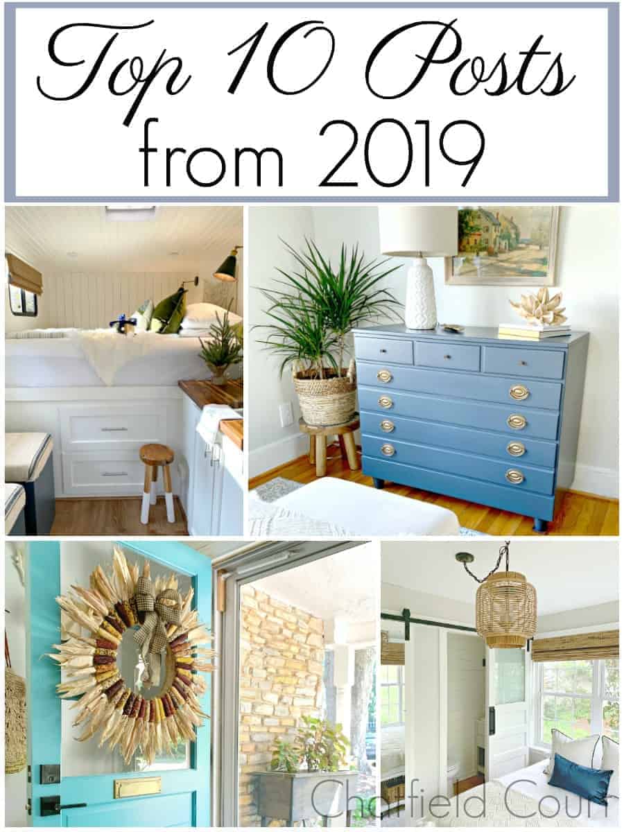 collage of top 10 decor and DIY posts of 2019 