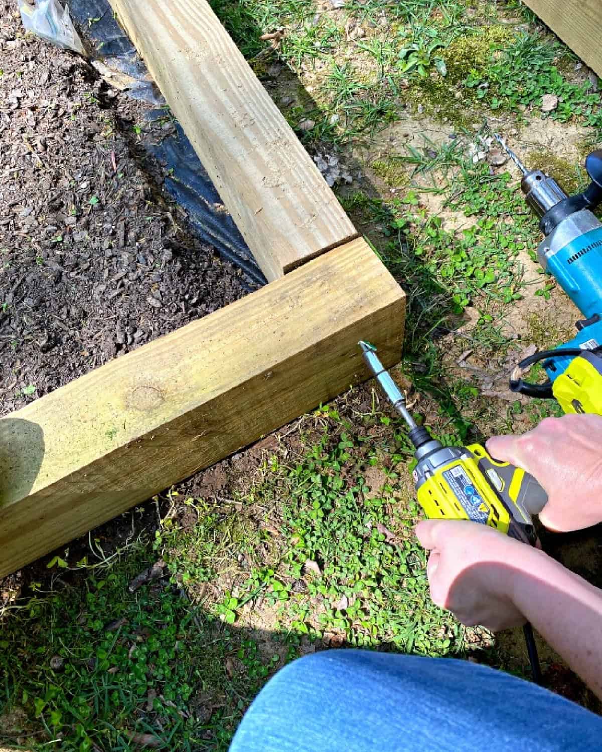 DIY Raised Garden Beds with Scrap Wood shot