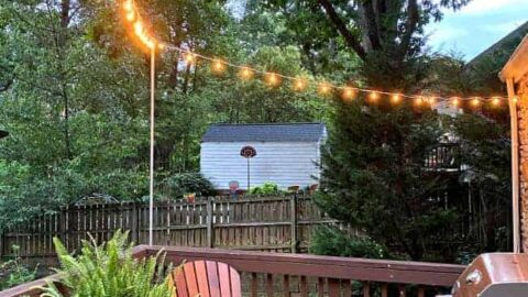 Stringing outdoor lights with wire hotsell