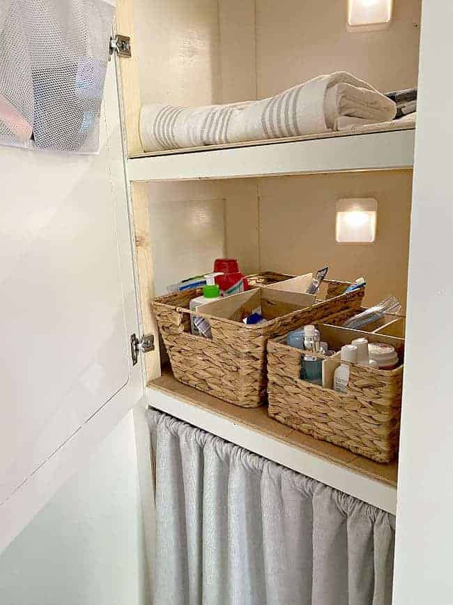 Bathroom Closet Organizing 