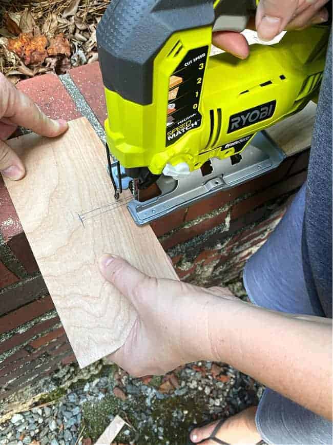 cutting underlayment with jigsaw