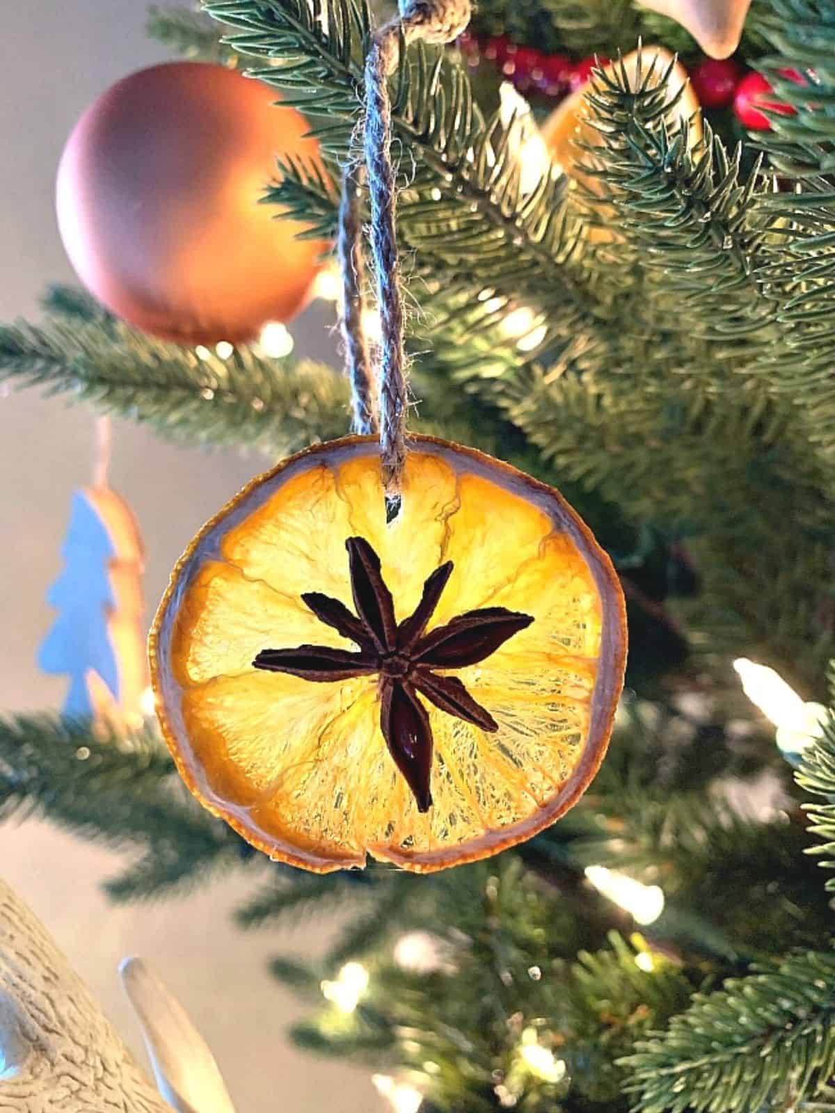 orange slice ornament 