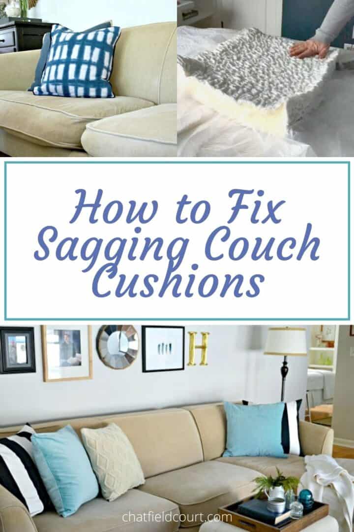 fixing sagging couch cushions