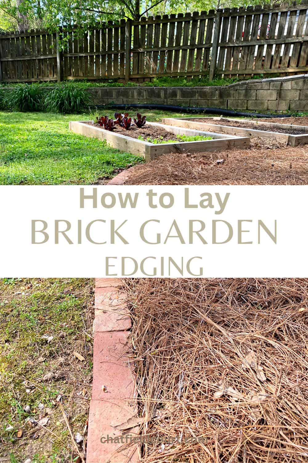 installing brick garden edging