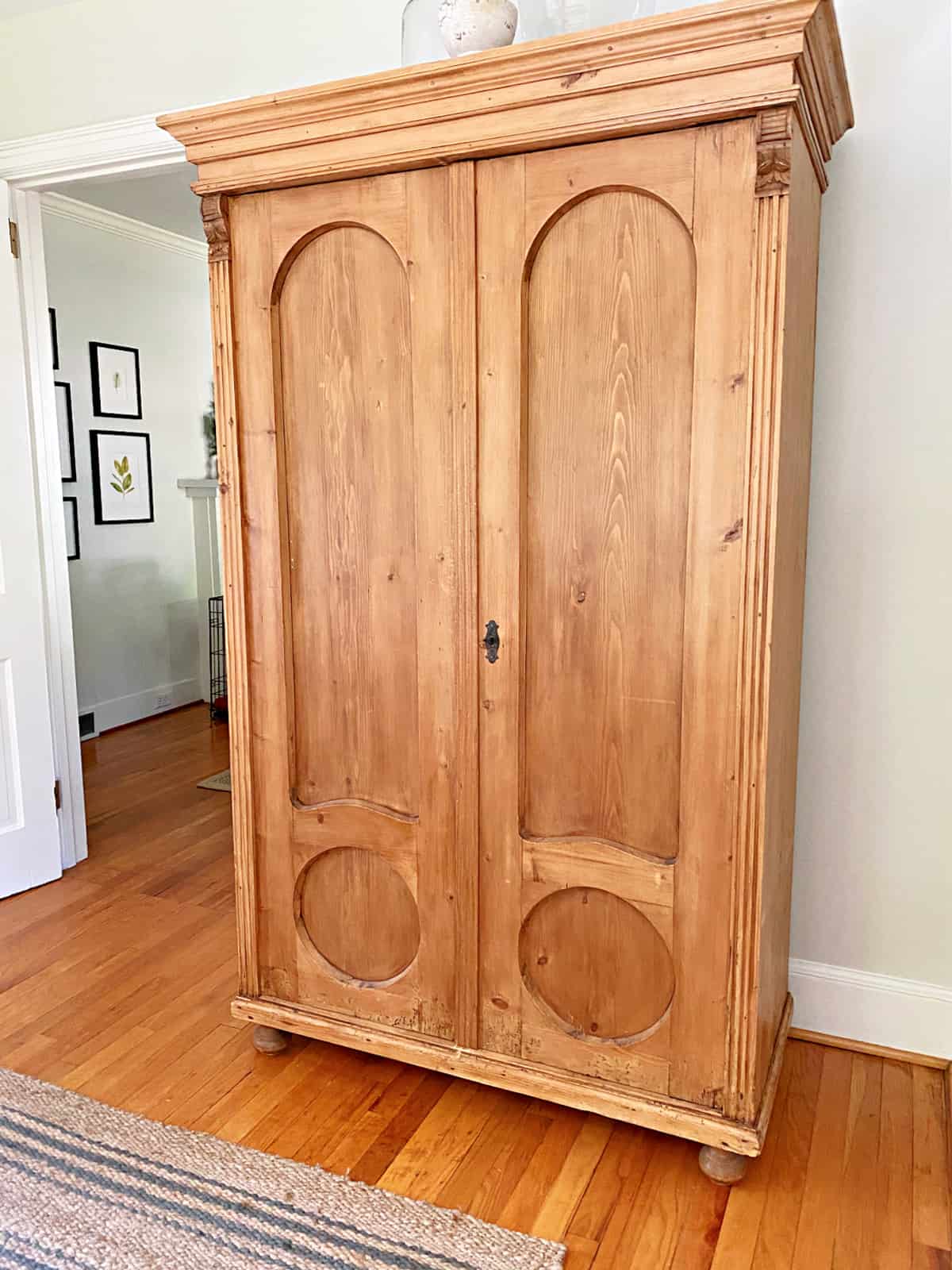 old wooden armoire