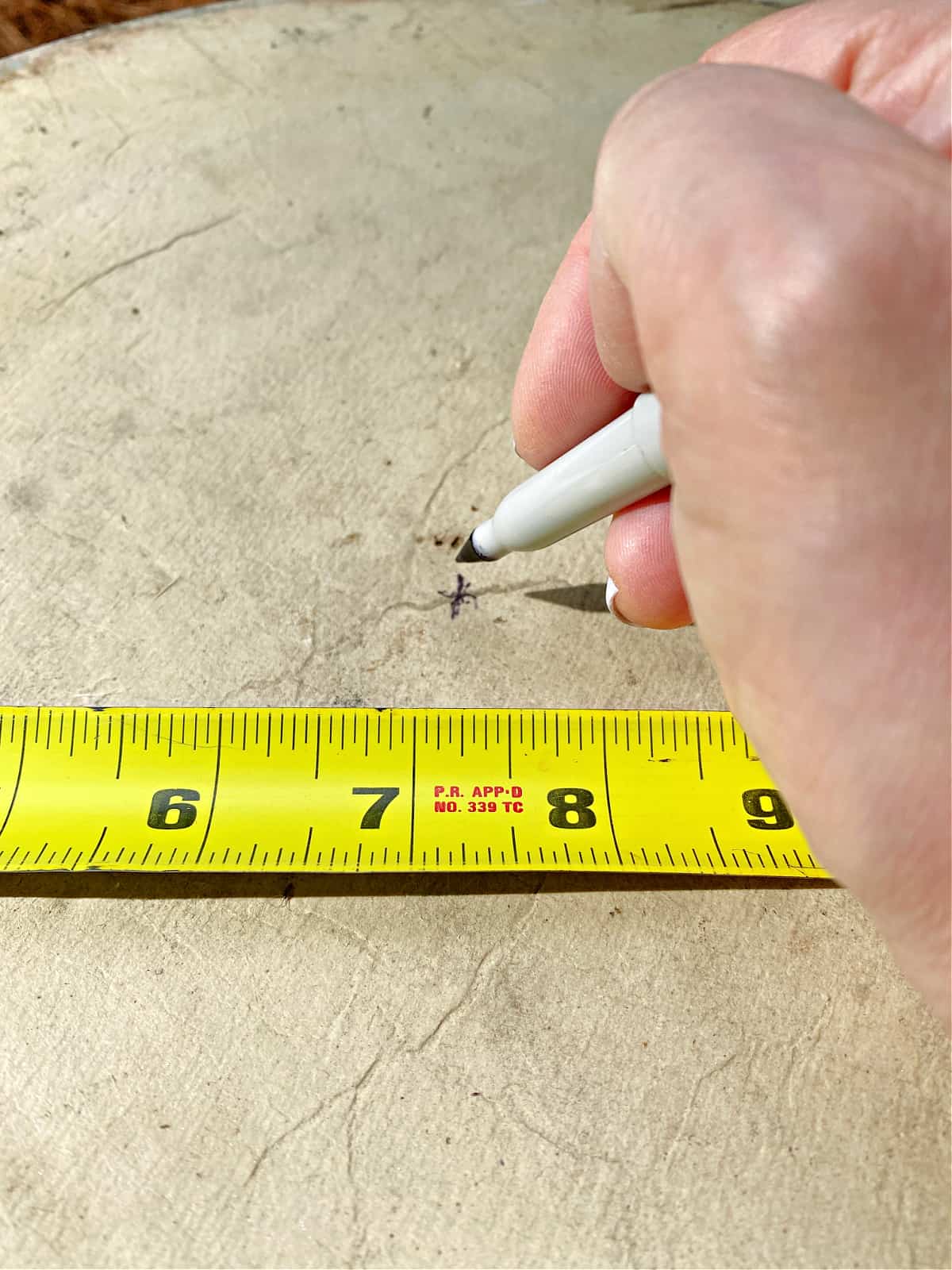 marking a measurement