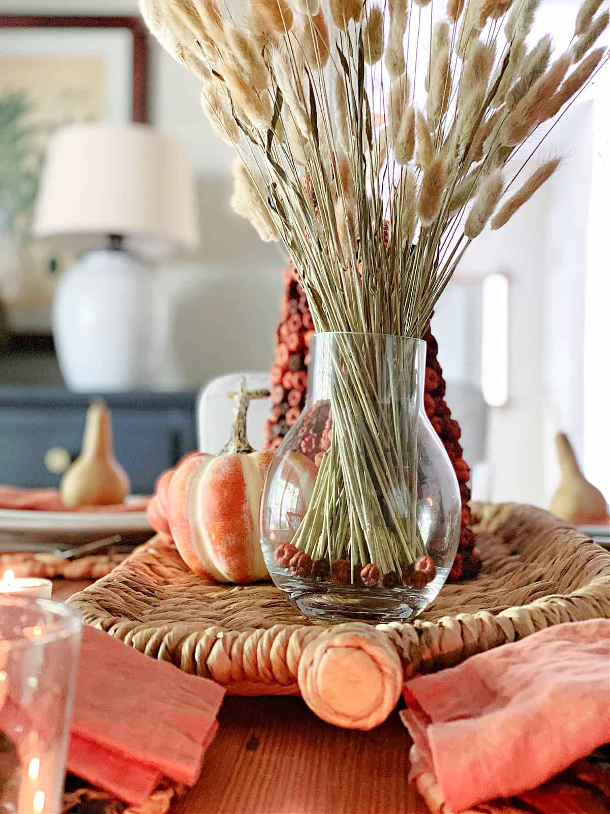 fall table centerpiece