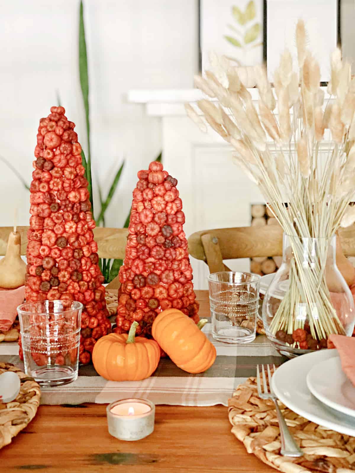 fall table centerpiece