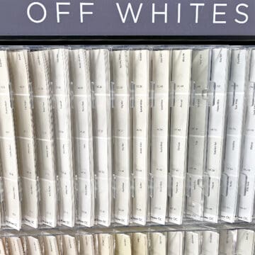off white paint chips
