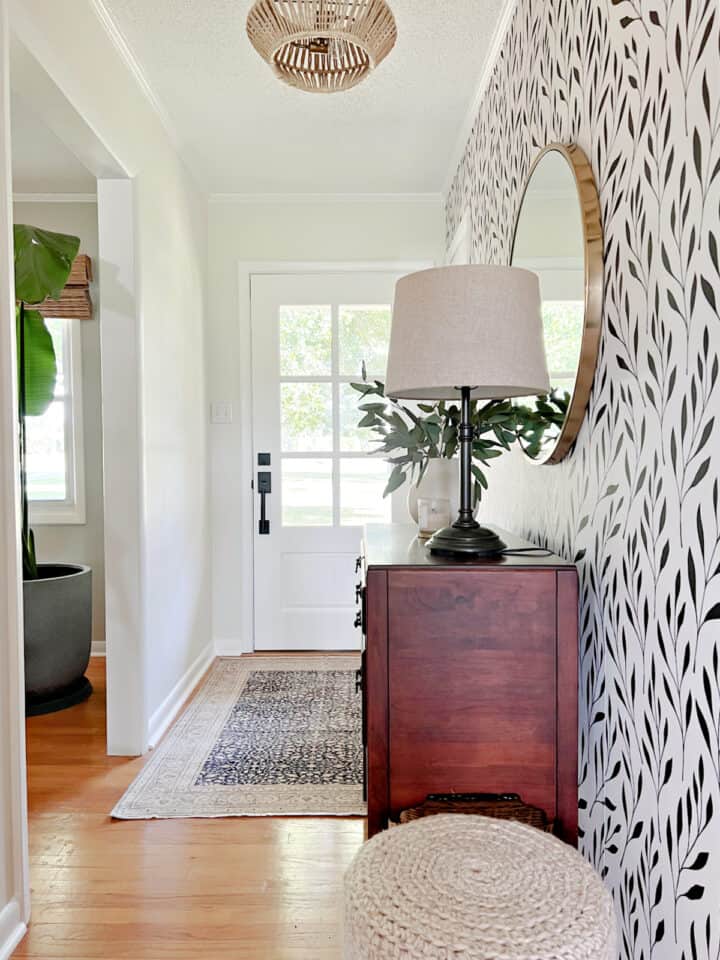 Small Entryway Makeover with Wallpaper · Chatfield Court