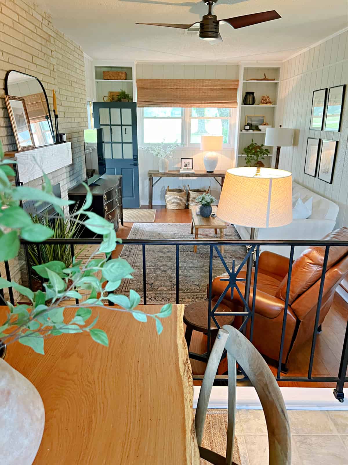 small narrow decorated dining room living room combo