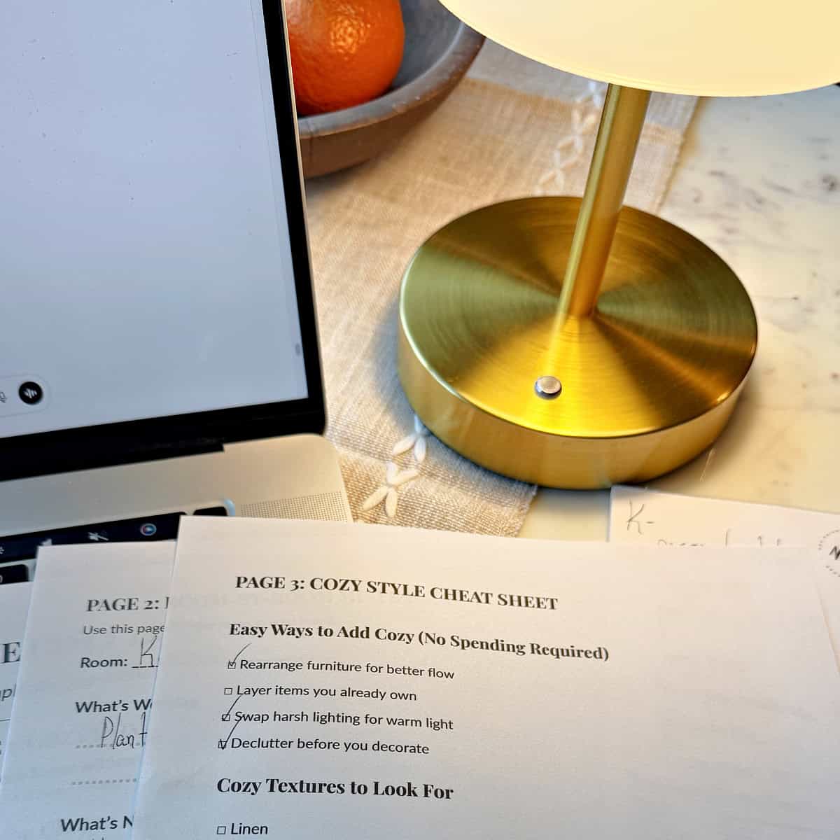 simple organization printable for home and diy projects