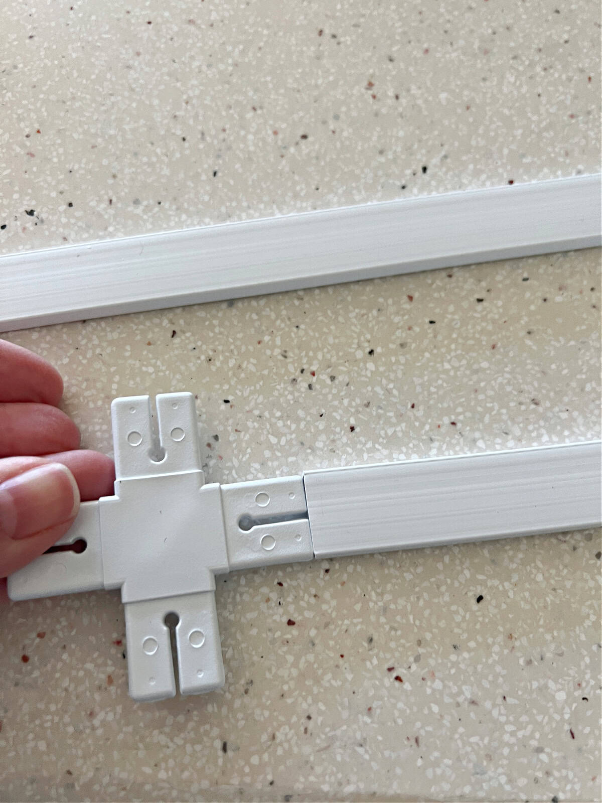 connecting PVC strips together to make window mullions