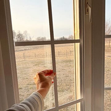adding a PVC willow muntin to a window